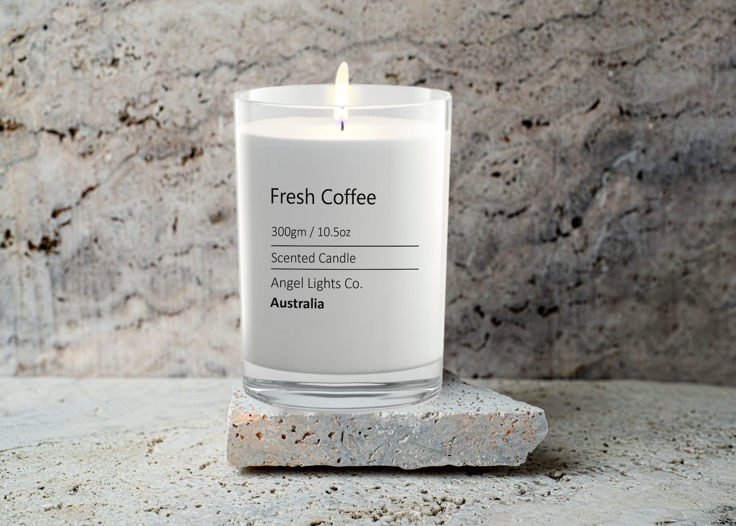 Coffee scented candle