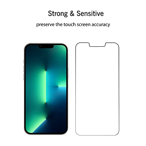 Ailun Glass Screen Protector for iPhone 14 / iPhone 13 / iPhone 13 Pro [6.1 Inch] Display 3 Pack Tempered Glass, Case Friendly