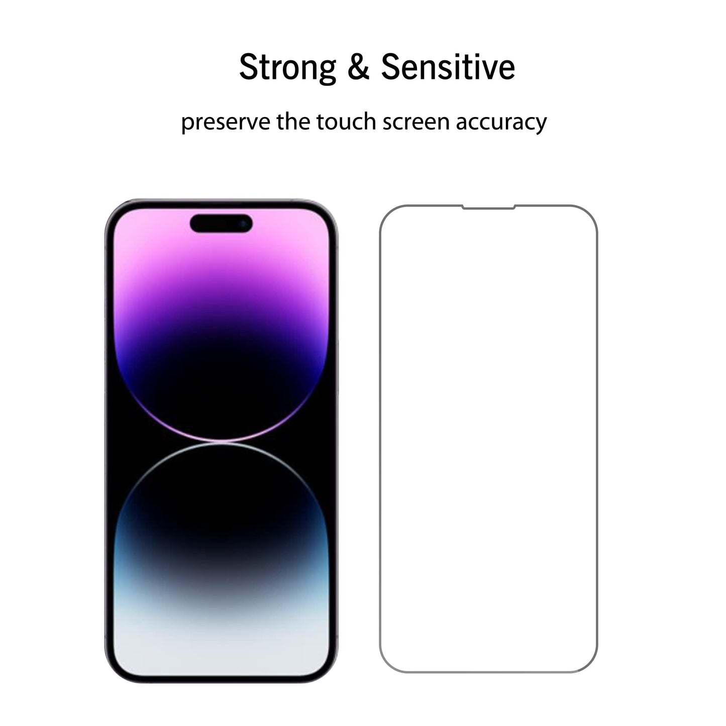 Ailun Glass Screen Protector for iPhone 14 / iPhone 13 / iPhone 13 Pro [6.1 Inch] Display 3 Pack Tempered Glass, Case Friendly