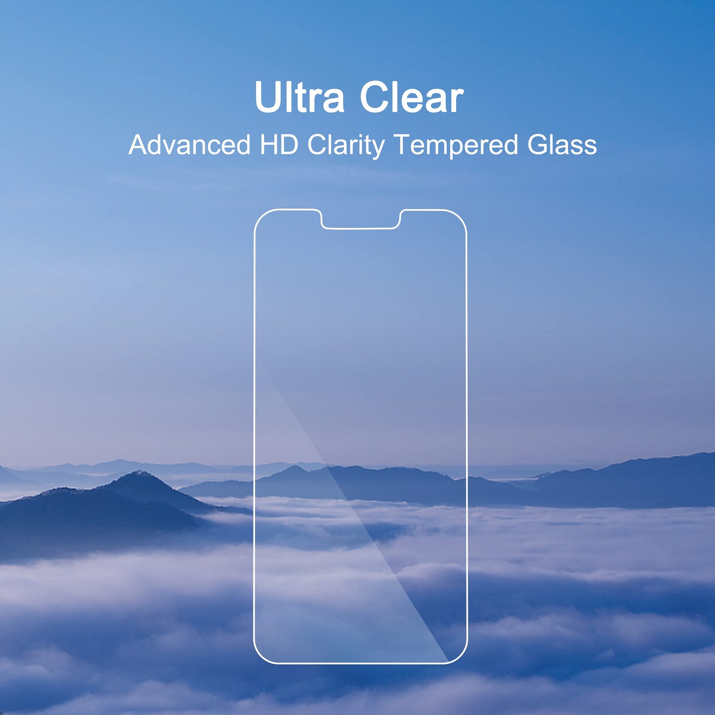 Ailun Glass Screen Protector for iPhone 14 / iPhone 13 / iPhone 13 Pro [6.1 Inch] Display 3 Pack Tempered Glass, Case Friendly